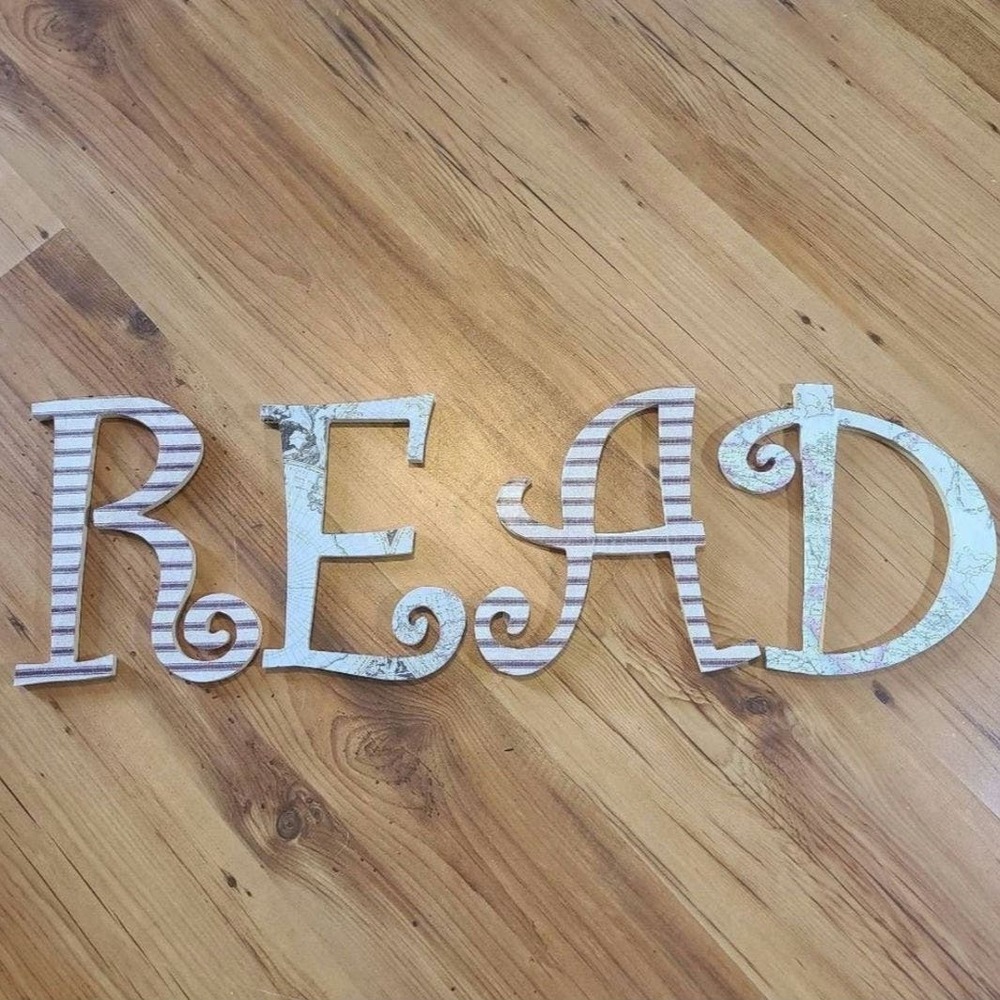 Handmade Read Wall Letters Kids Playroom
